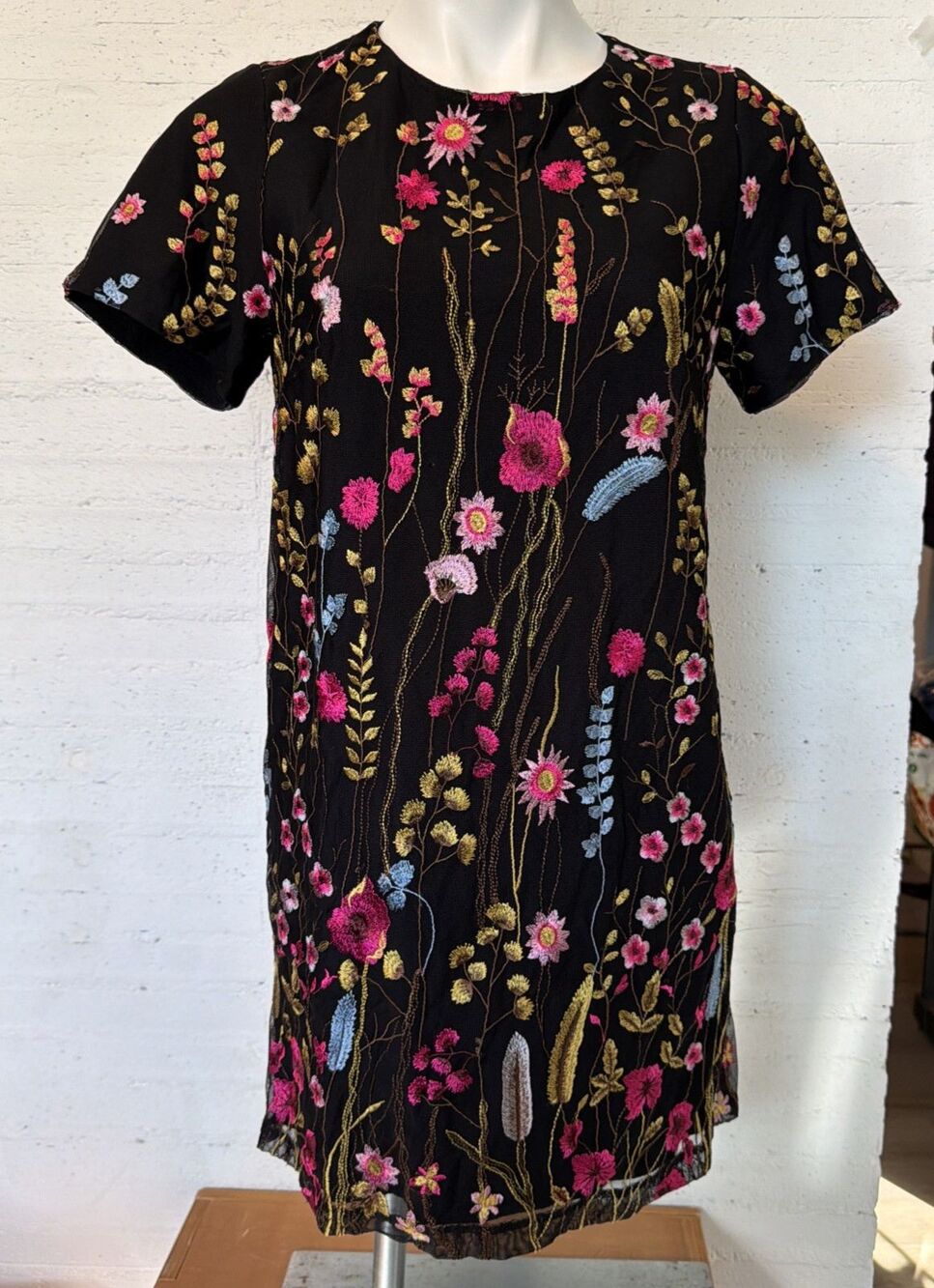 Whimsigoth Floral Embroidered Felicity & Coco Dress MP Graduation Kentucky Derby
